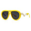 MUSE-Trendy Pilot Sunglasses 23159