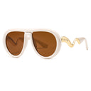 MUSE-Trendy Pilot Sunglasses 23159
