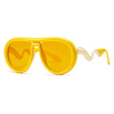 MUSE-Trendy Pilot Sunglasses 23159
