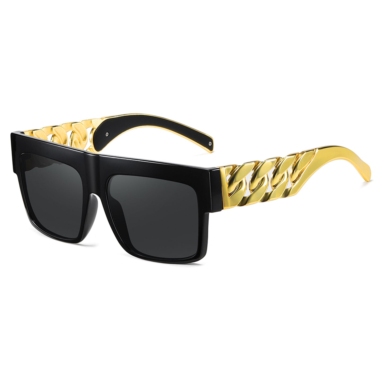 Celebrity Gold Metal Chain Kim Kardashian—— Hip-Hop Sunglasses – Sheen  Kelly Vision