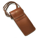 Leather Crossbody Eyeglass Case
