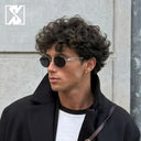 ORVIAN-Retro Oval Sunglasses #24078
