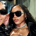 MUSE-Trendy Pilot Sunglasses 23159