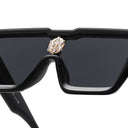 Retro Rectangular Rhinestone Z1485E