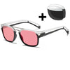 SK Rectangle Polarized Tony Stark Sunglasses D1948