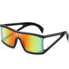 SK Flat Top  Colorful Rhinestones Sunglasses YK001