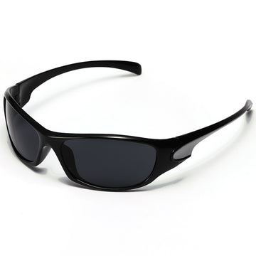 Y2K Wrap Around Sunglasses for Women Men trendy futuristic Mirror leg bat design23013