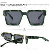 SK Rectangle Retro Millionaire Sunglasses 86229