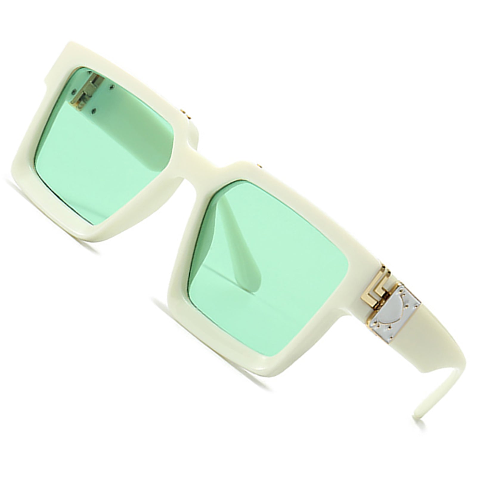 Lixx Retro Millionaire Square Metal Sunglasses