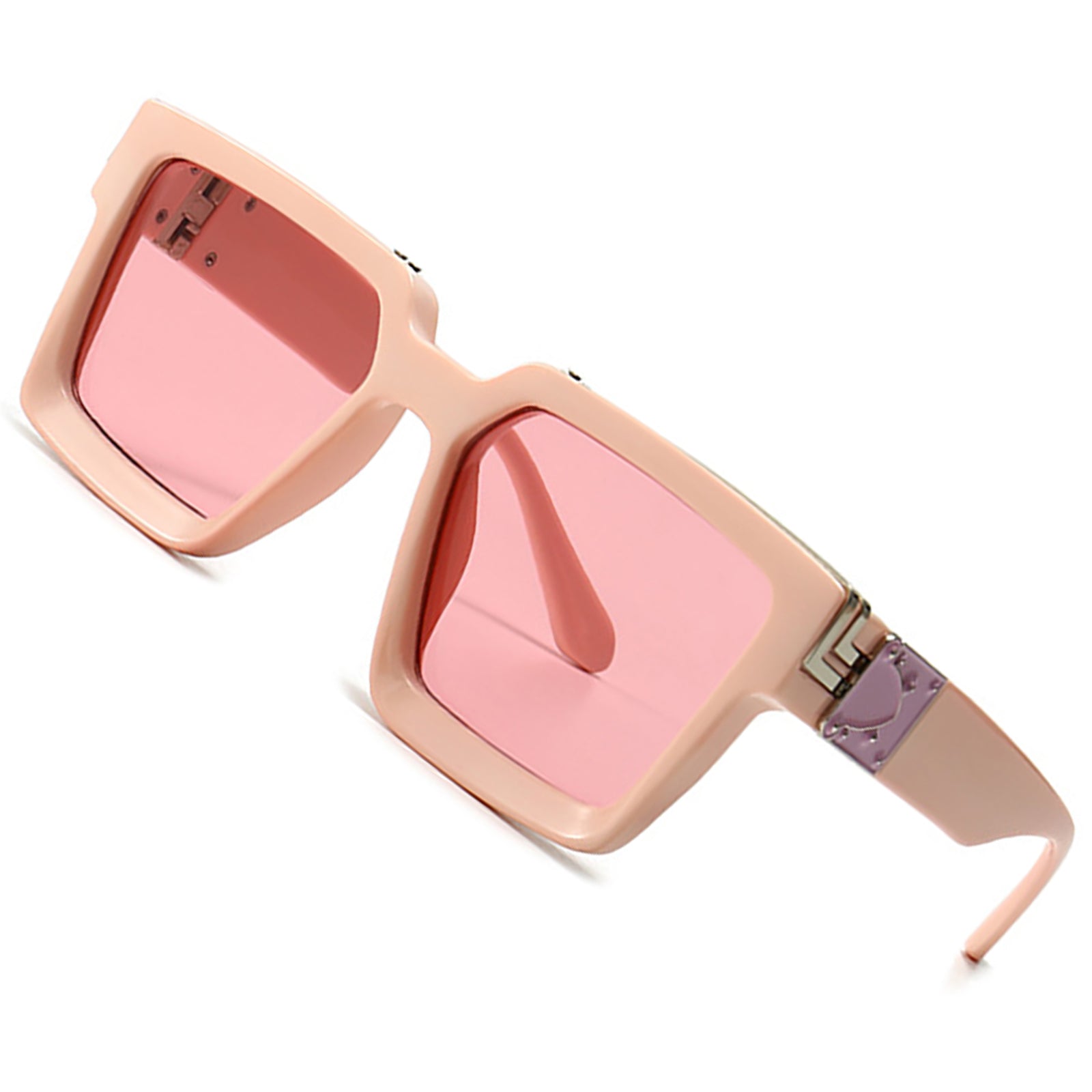 Retro Millionaire Sunglasses Square Metal Punk Rock Hip hop Glasses men women Sheen Kelly Vision