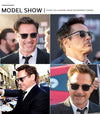 SK Rectangle Polarized Tony Stark Sunglasses D1948