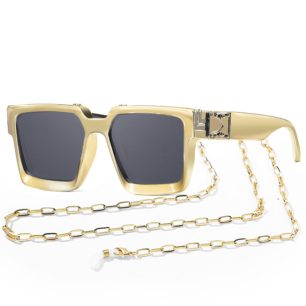  NULOOQ Retro Millionaire Sunglasses for Women Men