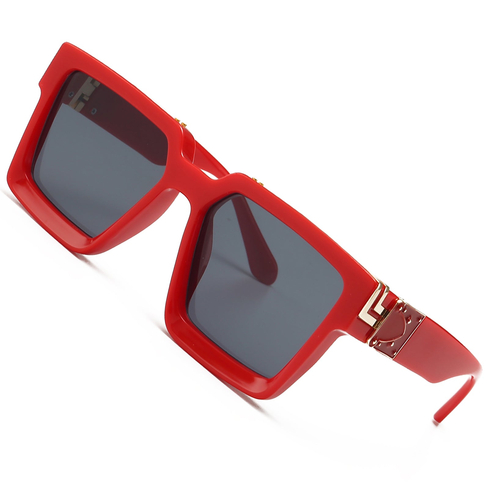Retro Millionaire Sunglasses Square Metal Punk Rock Hip hop Glasses men  women – Sheen Kelly Vision