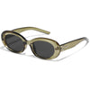 Trendy Small Oval Sunglasses Women Men Cute Square Clout Goggles Retro Circle Round Eyewear23006