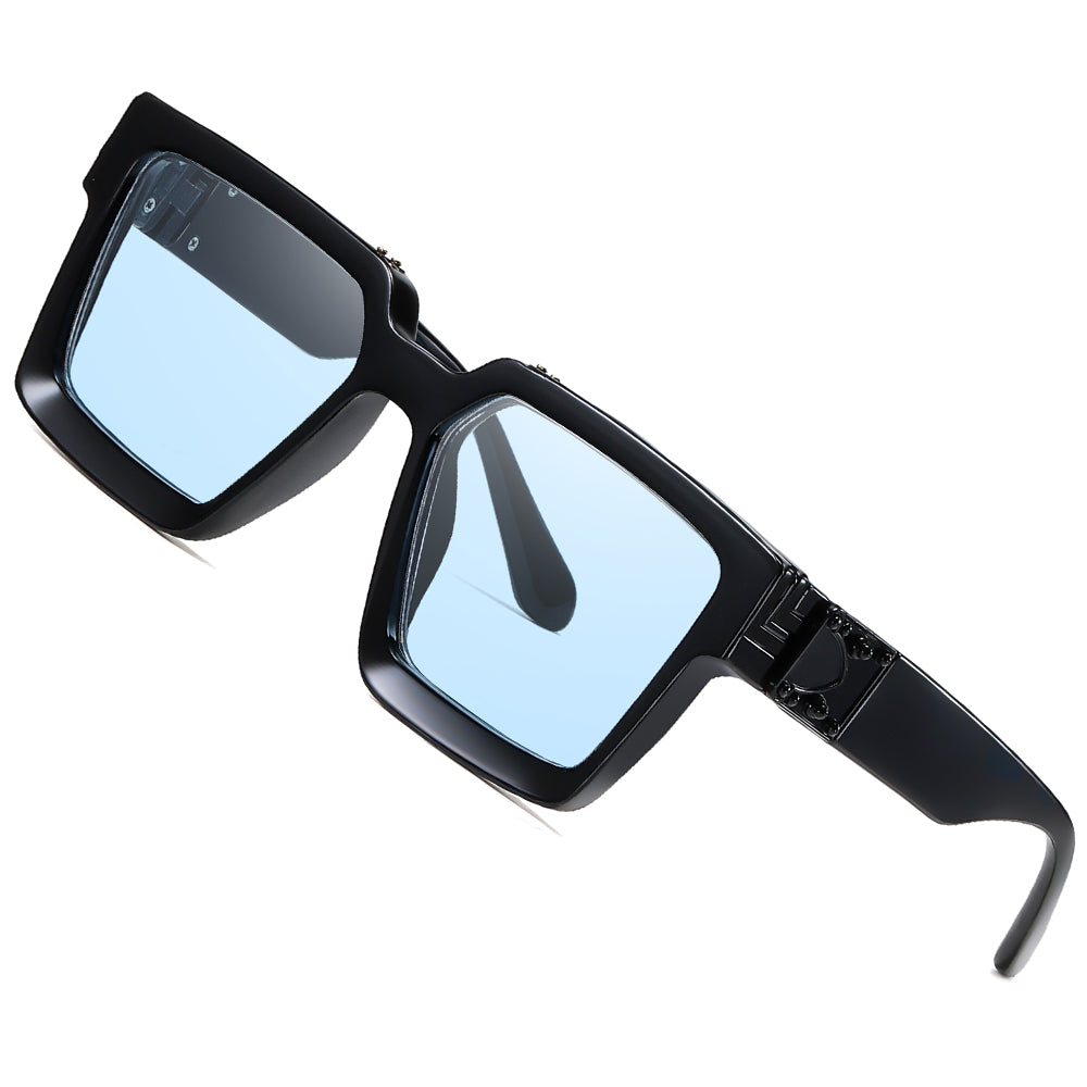 Lixx Retro Millionaire Sunglasses Square Metal Punk Rock Hip Hop Sunglasses Men Women 1:1