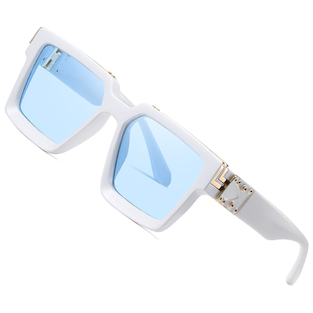 Lixx Retro Millionaire Square Metal Sunglasses