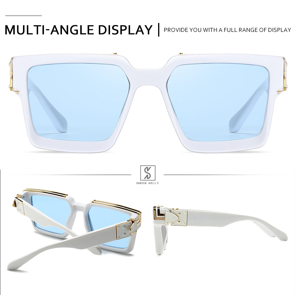 millionaire glasses white