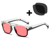 SK Rectangle Polarized Tony Stark Sunglasses D1948